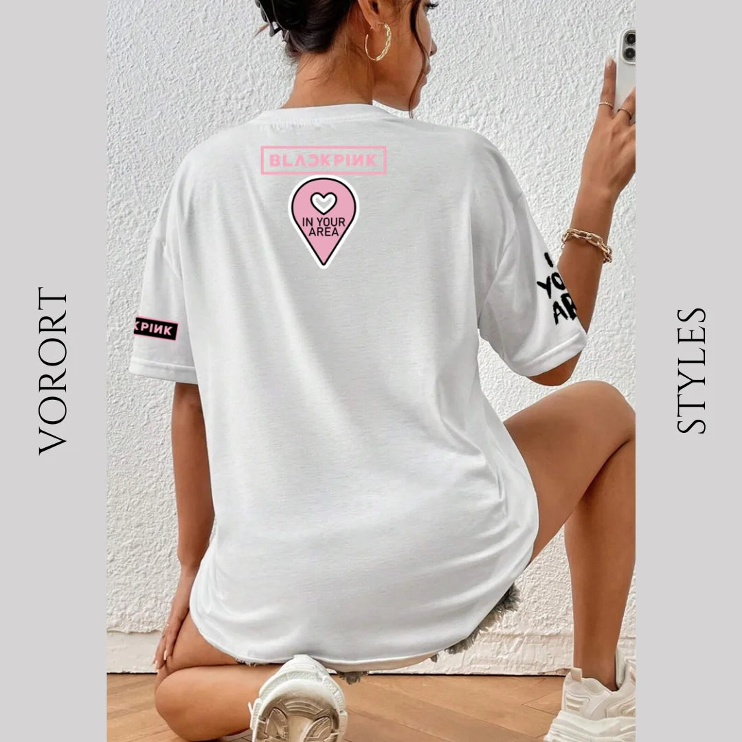 CAMISETA OVERSIZE BLACK PINK
