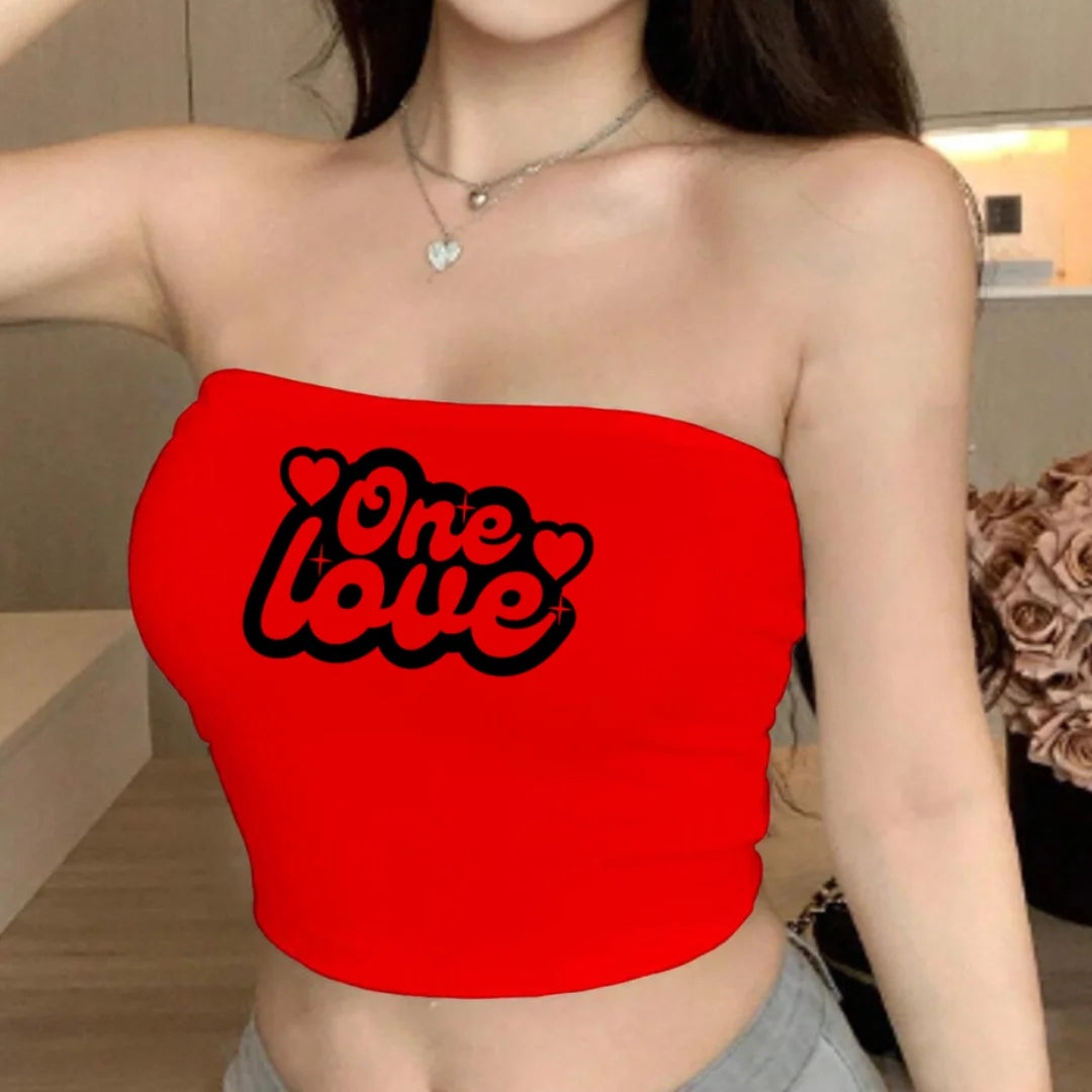 CROPTOP VANILA ROJO