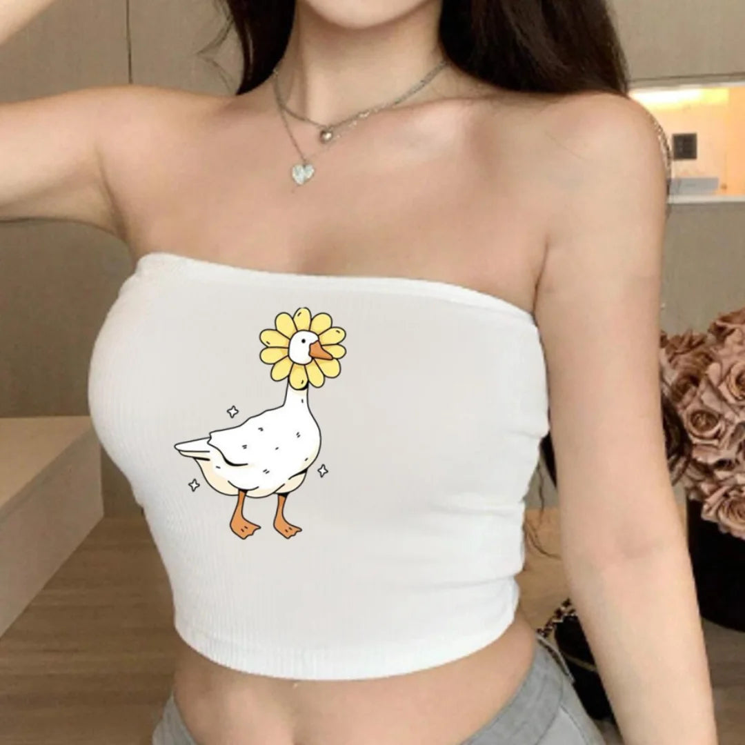 CROPTOP VANILA BLANCO