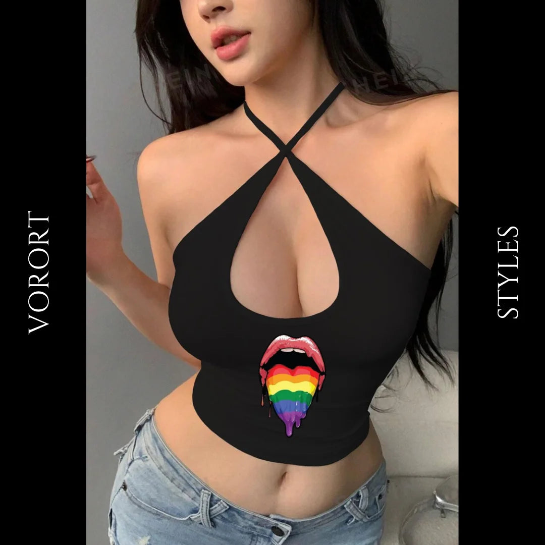 CROPTOP SISTAR NEGRO