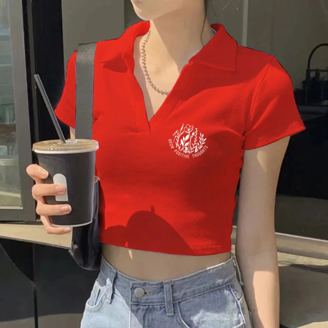 CROPTOP POLO MIA ROJO