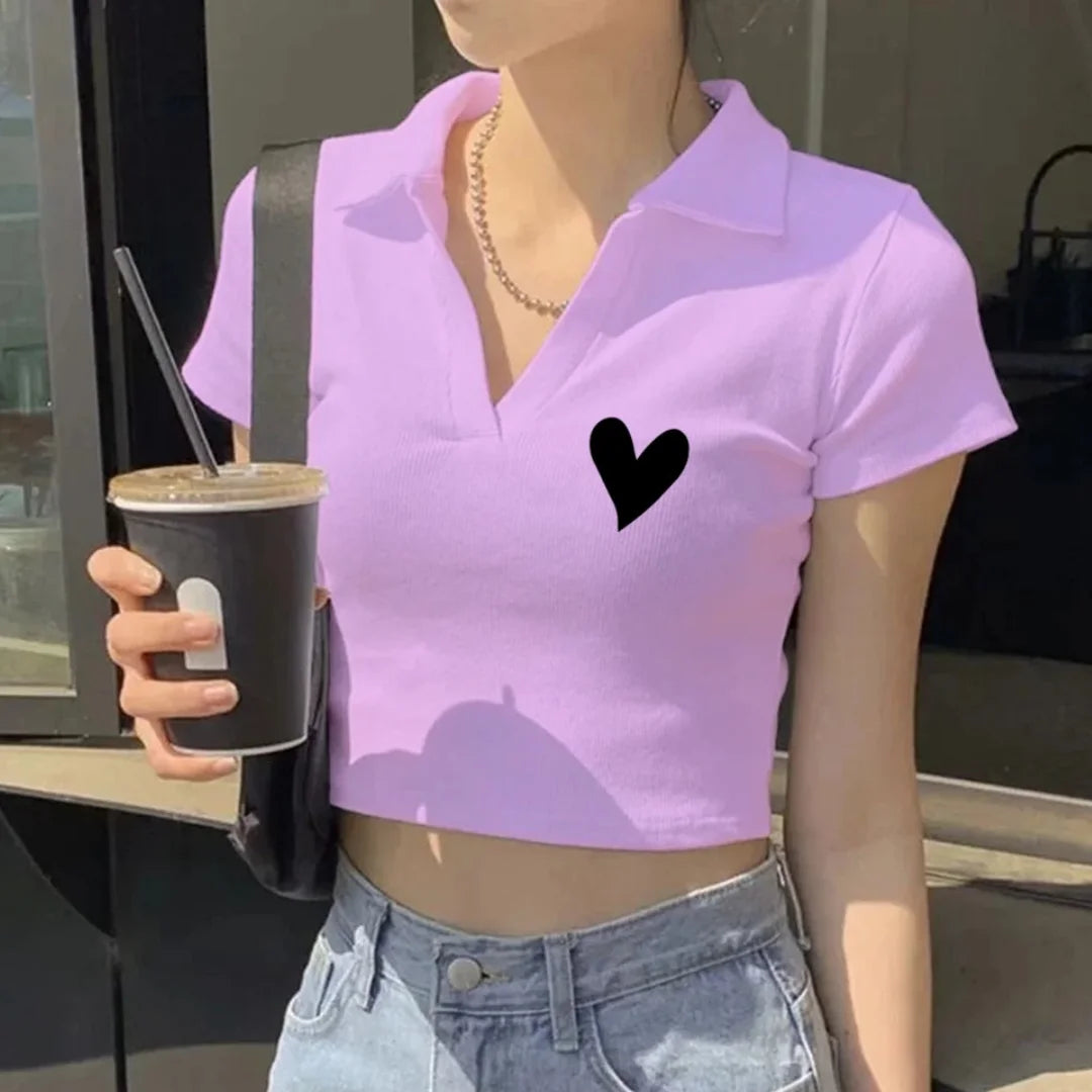 CROPTOP POLO MIA ROSA