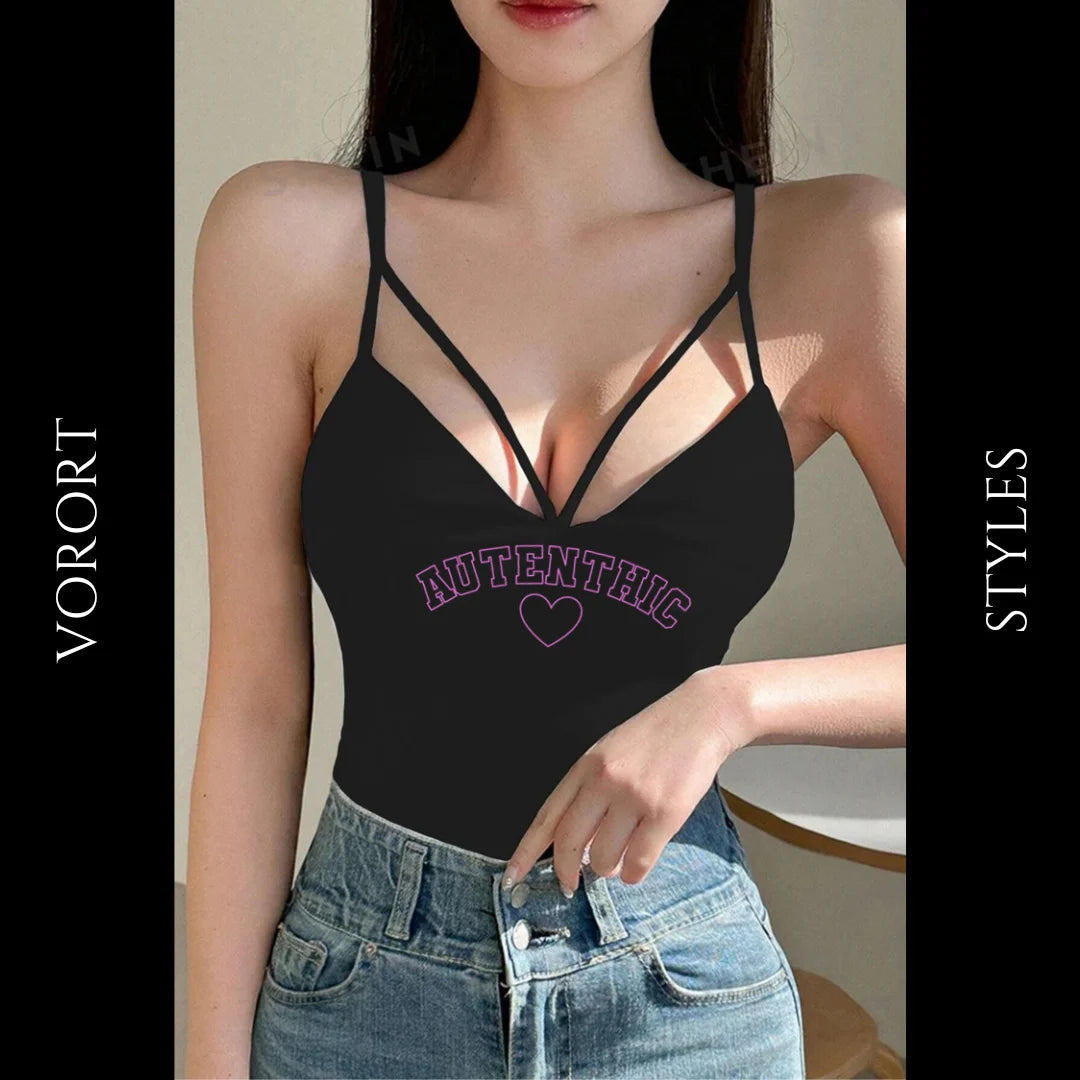 CROPTOP TINY NEGRO AUTENTHIC