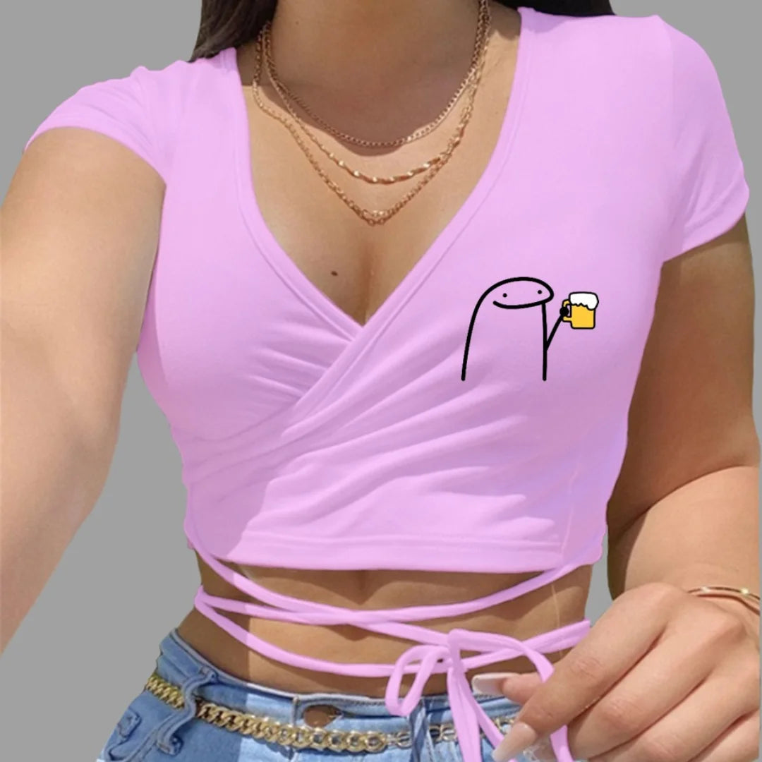 CROPTOP GRAPE ROSADO